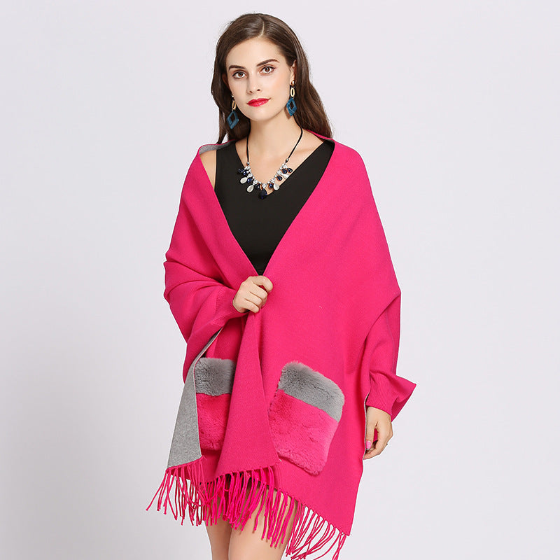 Knitted Cape for Women