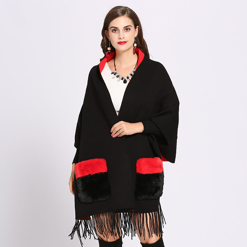 Knitted Cape for Women