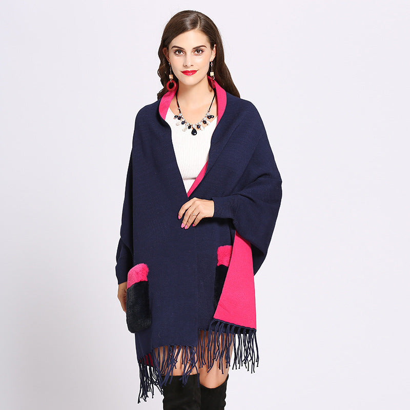 Knitted Cape for Women