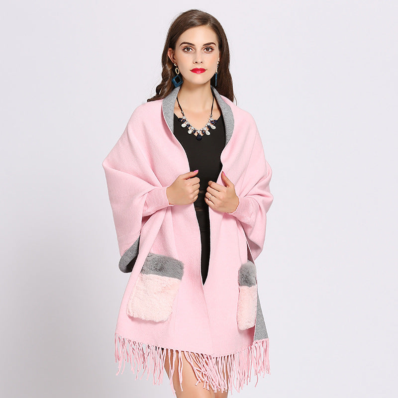 Knitted Cape for Women