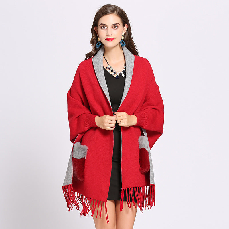 Knitted Cape for Women