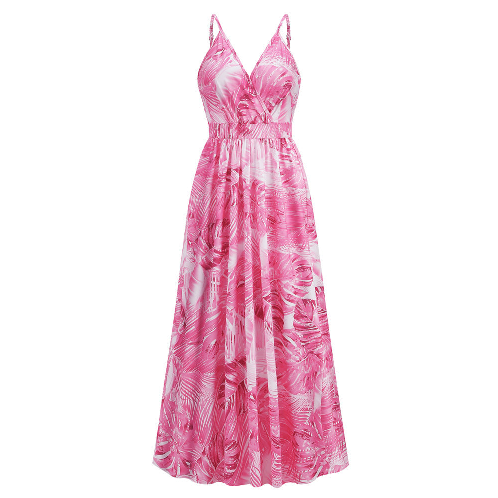 Flowers Long Dress Summer Swing Beach