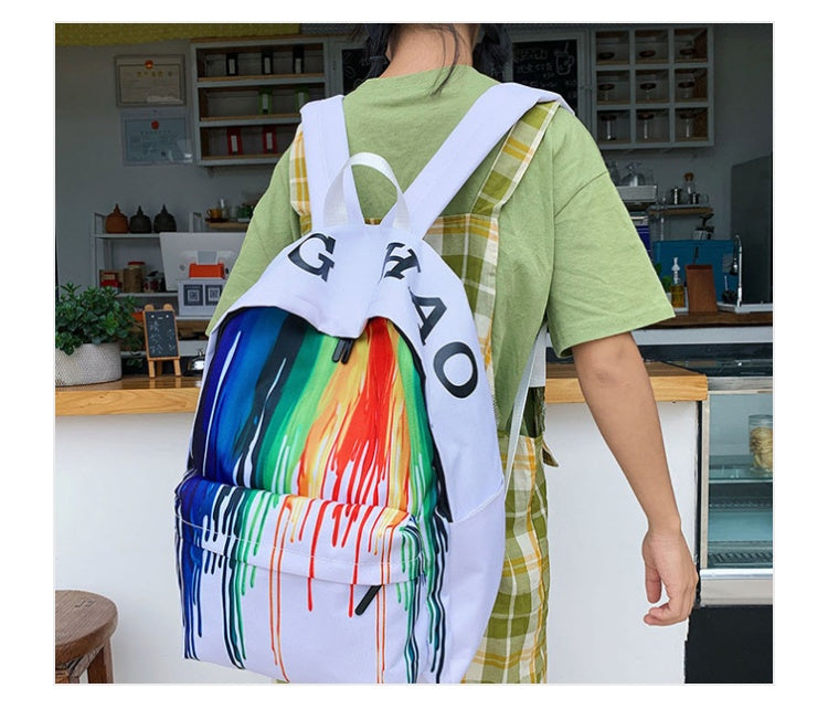 Rainbow Backpack Back to School