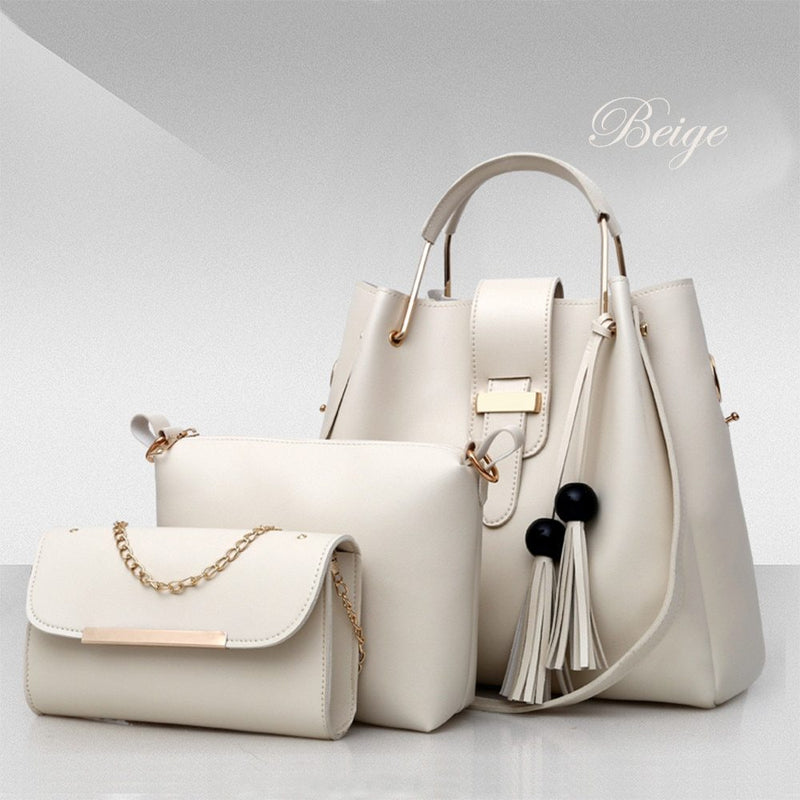 Women Handbags 3 Pcs Shoulder Bags Casual