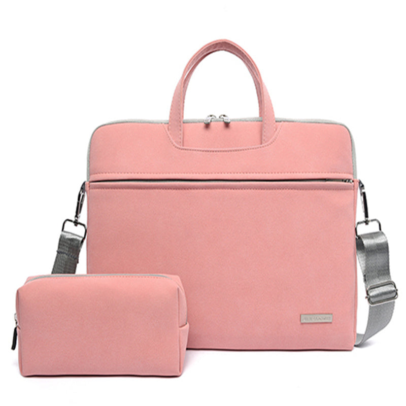 Women Laptop Bag Notebook Carrying Case Briefcase For Mac book Air 13.3 14 15.6 Inch Men Handbags Shoulder Mouse Bag