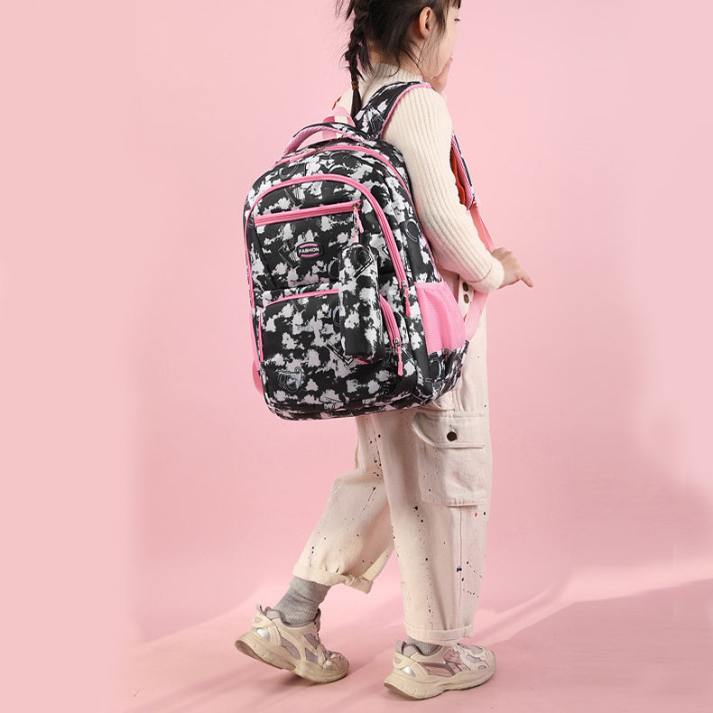 New Letter Print Backpack Primary School Students Schoolbag For Girls