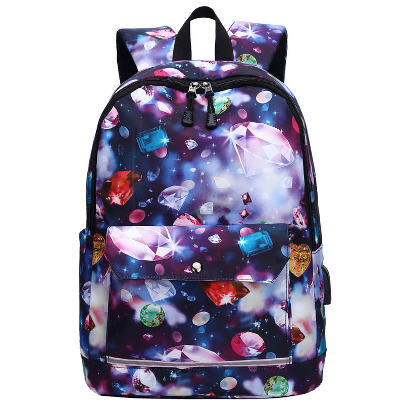 Travel Backpack Female to Computer Rechargeable Schoolbag