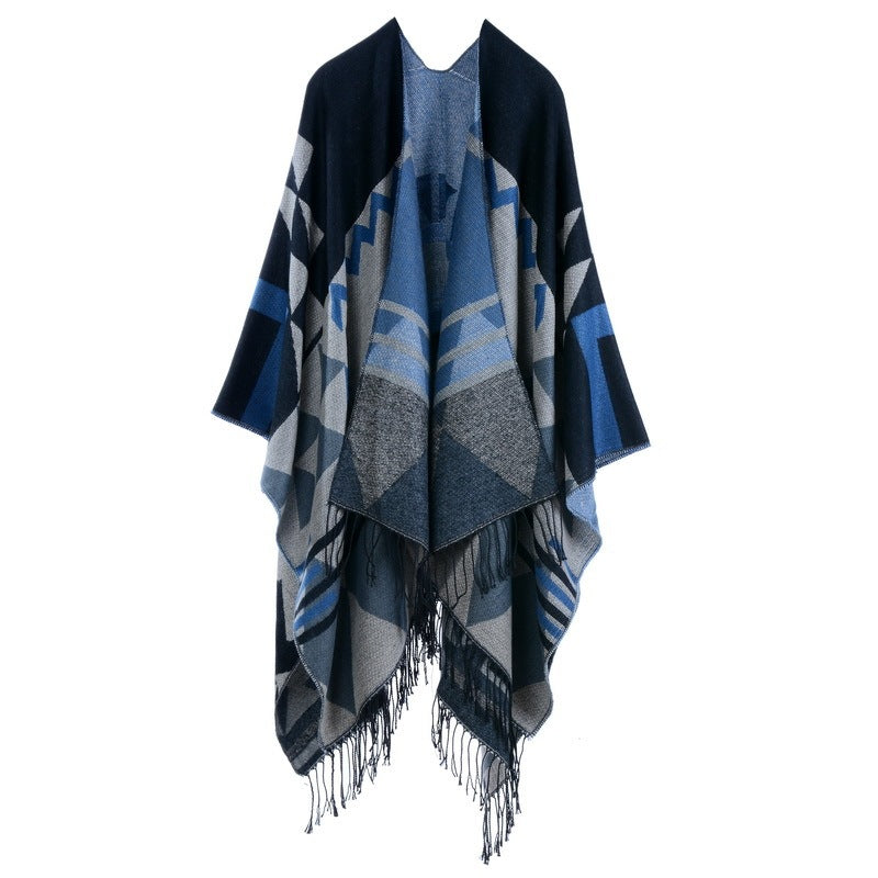 Travel Split Shawl Cloak