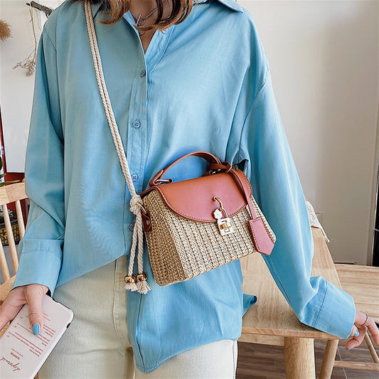 Small Handbags Woven Wild Shoulder