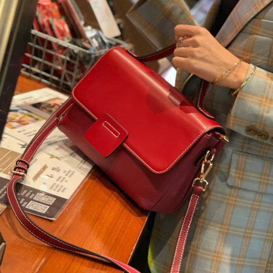 Leather Handbags Single Shoulder