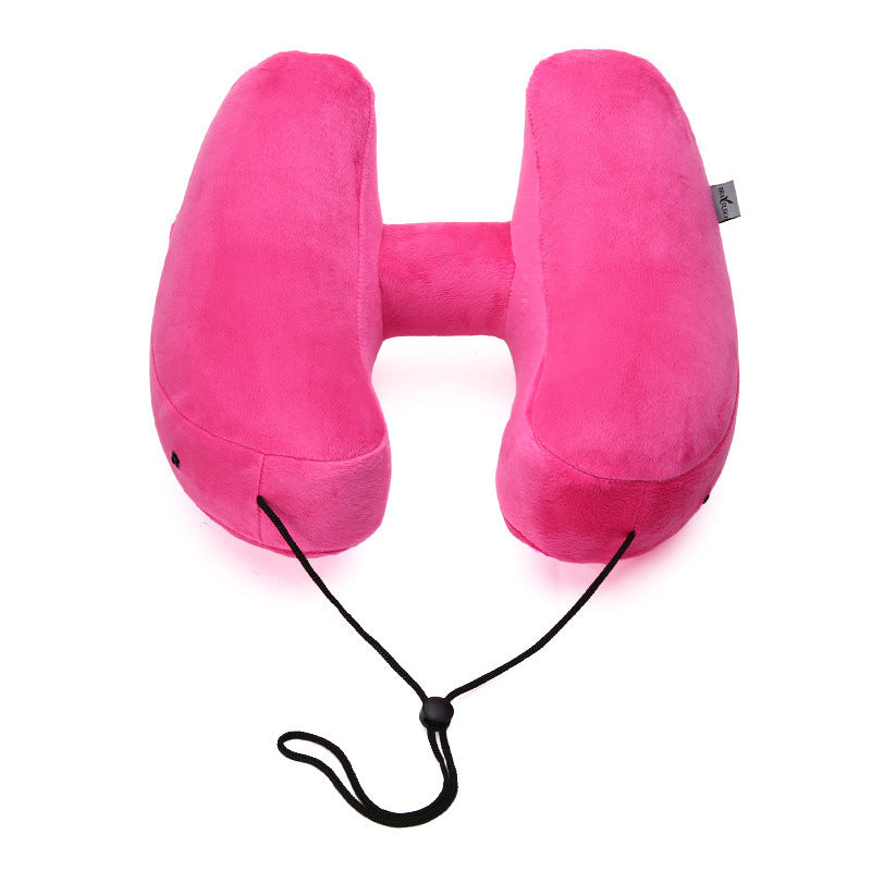 Travel Pillows H Shaped Inflatable for Neck and Airplane Sleeping Cushion