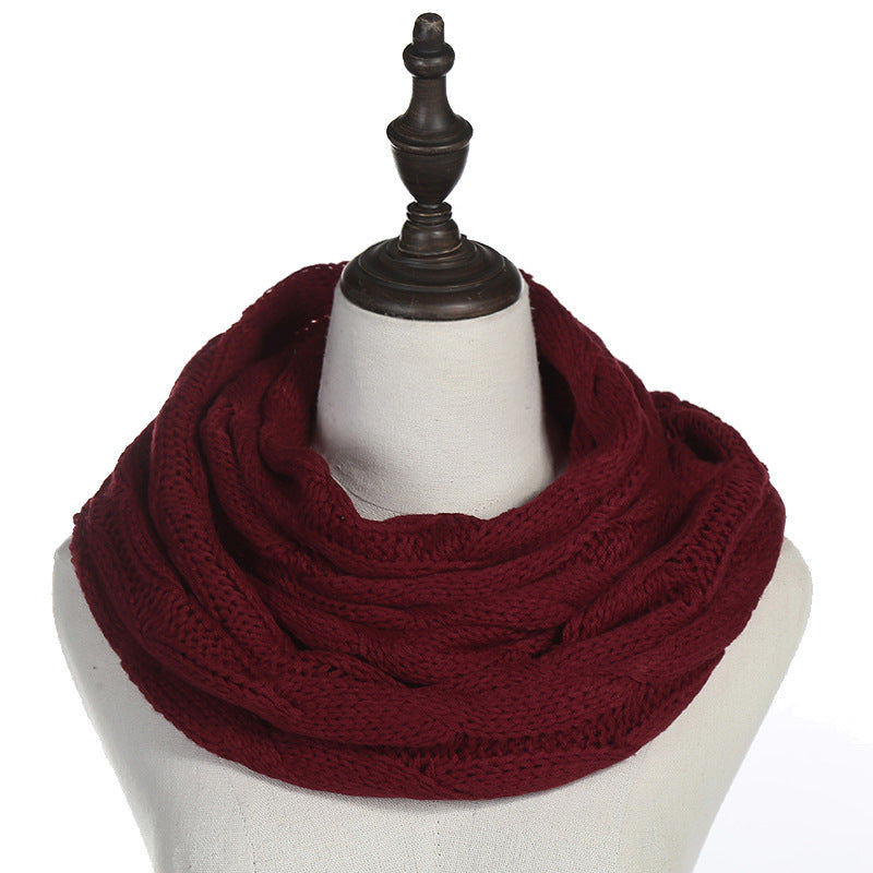 Autumn And Winter Hundred Towers Warm Knitted Scarf