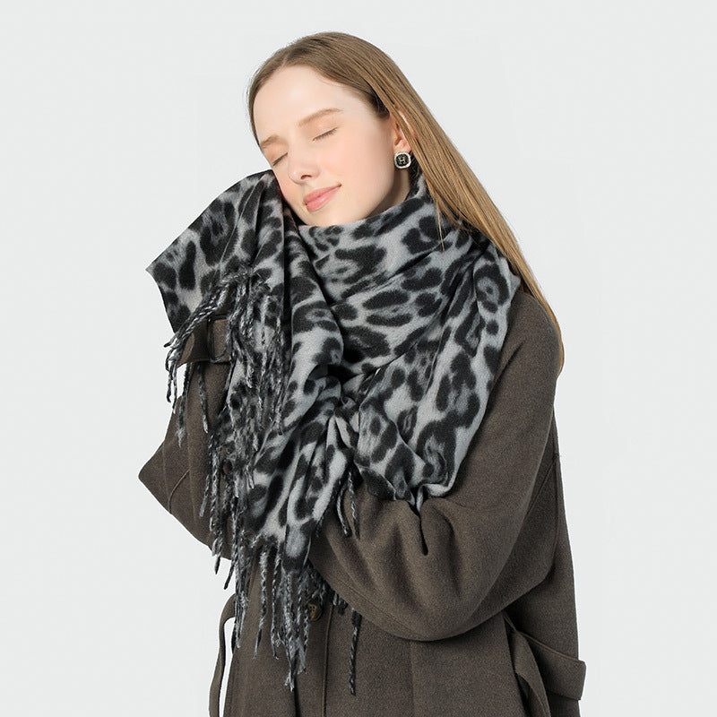 Leopard Print Scarf Women's