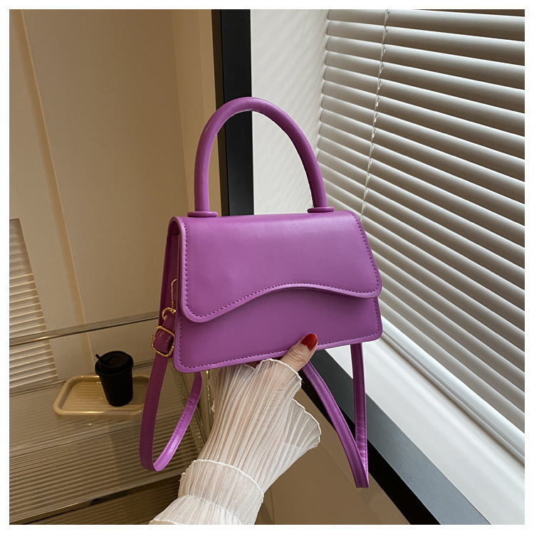 Fashion Handbag Simple Solid Color Tote