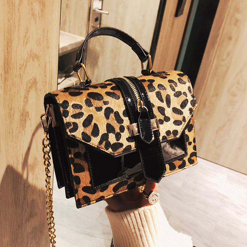 Handbags Leopard Print Shoulder For Women With Zipper