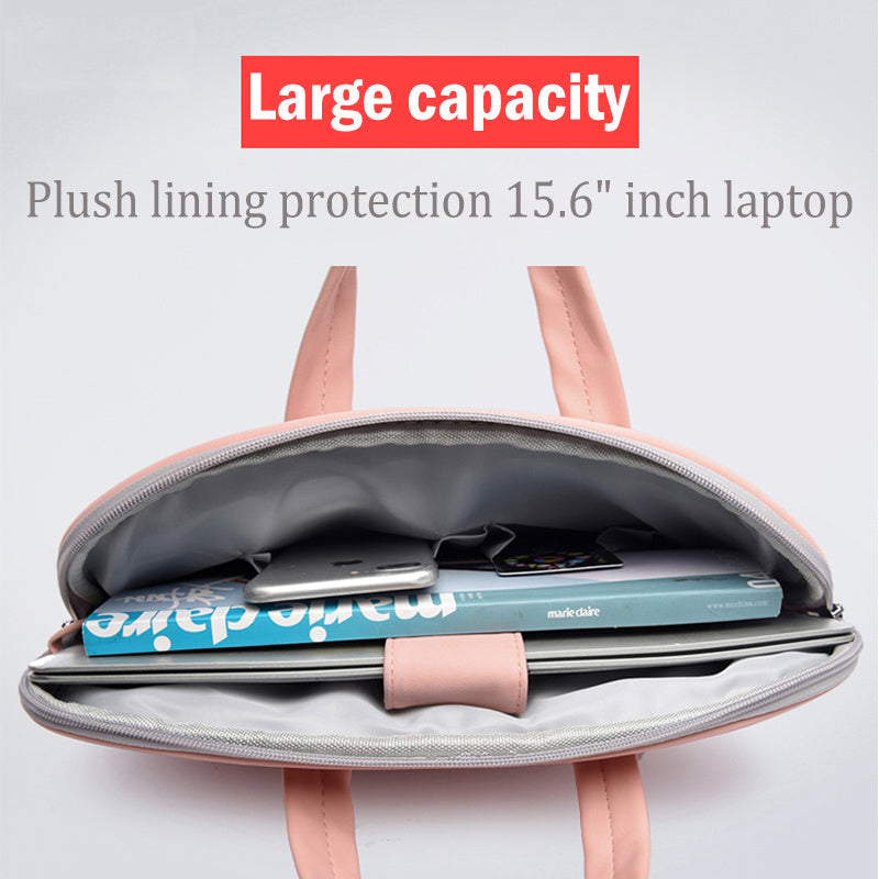 Women Laptop Bag Notebook Carrying Case Briefcase For Mac book Air 13.3 14 15.6 Inch Men Handbags Shoulder Mouse Bag