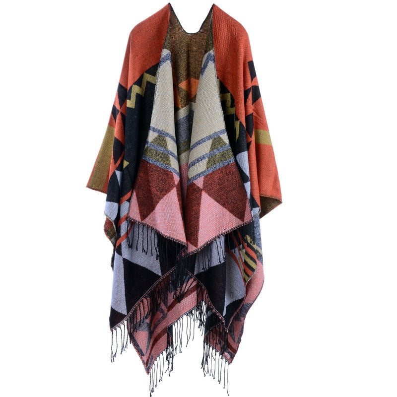 Travel Split Shawl Cloak