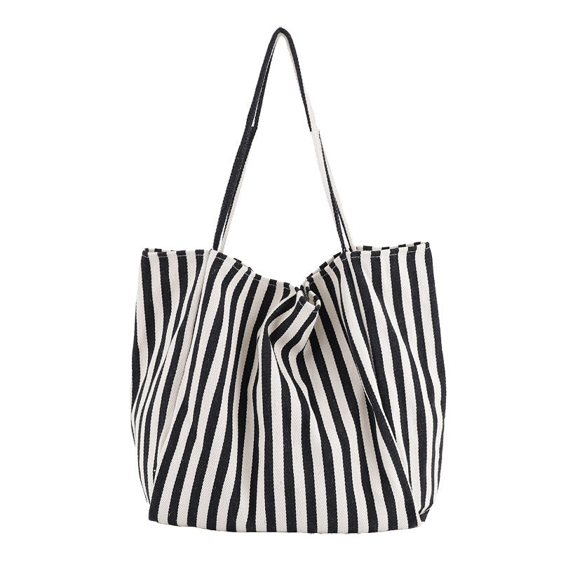 Striped Bags High Capacity Shoulder Bags
