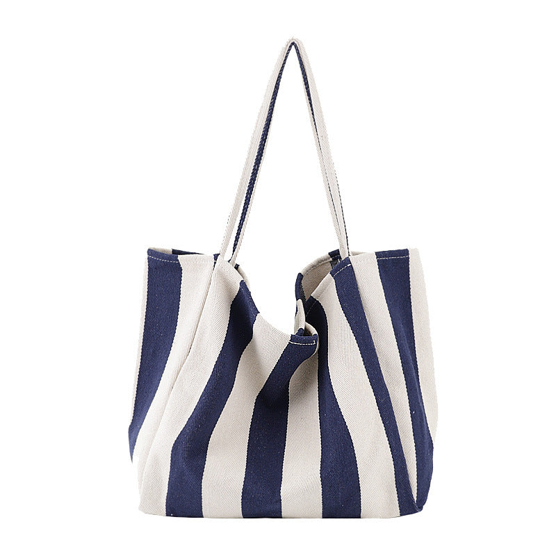 Striped Bags High Capacity Shoulder Bags