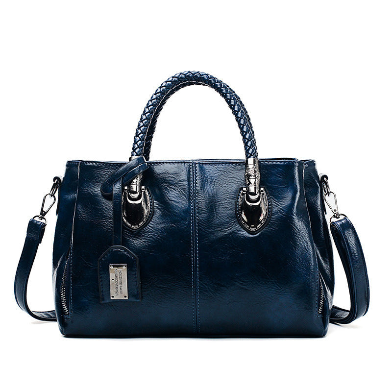 Women Handbags Vintage Oil Wax leather luxury