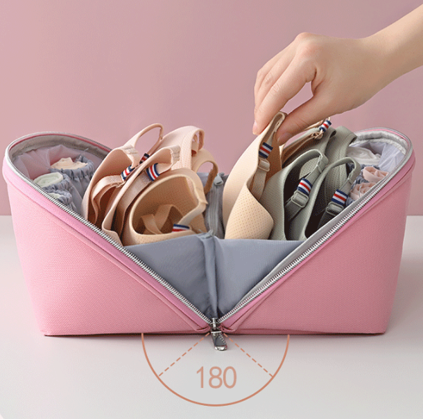 Storage Bag, Travel Clothes, Bra and Socks Divider Organizer Pouch Washing Bag