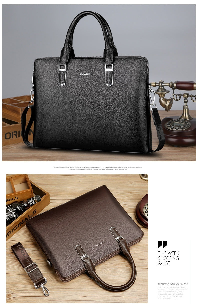 Men's Handbag Double Large for Laptop