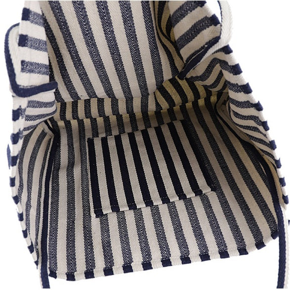 Striped Bags High Capacity Shoulder Bags