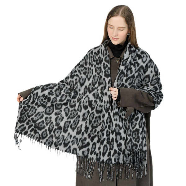 Leopard Print Scarf Women's