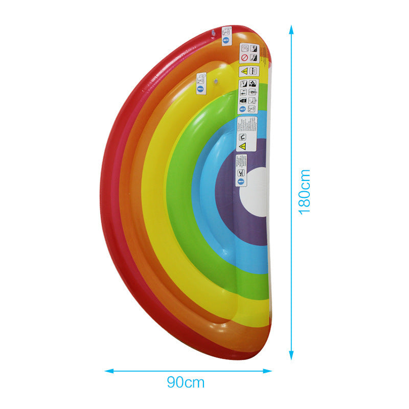 Rainbow inflatable floating  bed