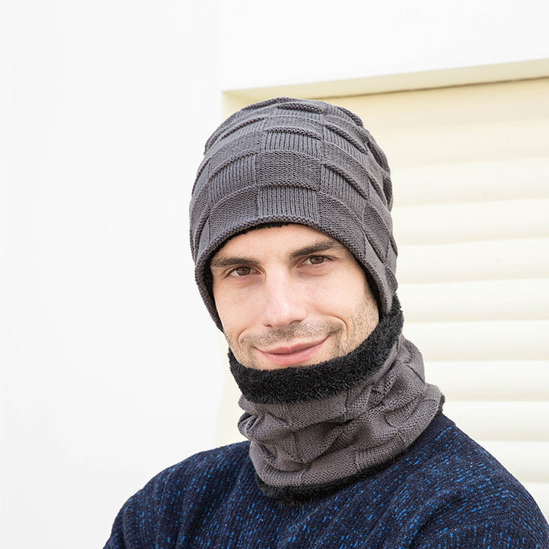 Men's Hat, Scarf and Gloves Three-piece