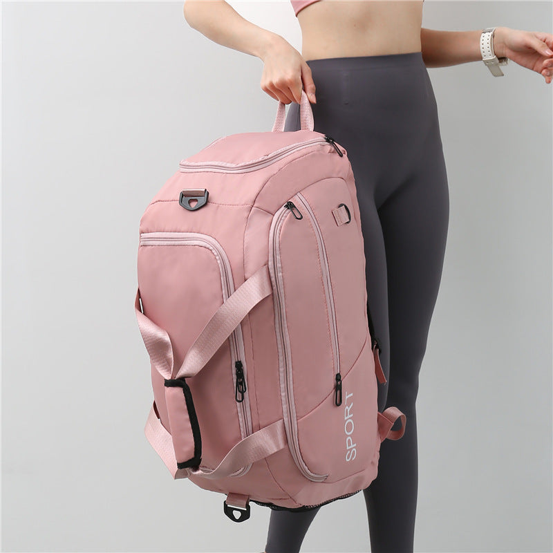 Luggage Bags For Women Oxford for Fitness, Gym Shoulder, Waterproof, Travel Backpack With Shoes Compartment