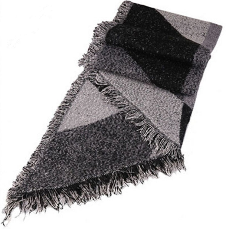 Women's Scarf Plaid Shawl Warm Thick Autumn and Winter European