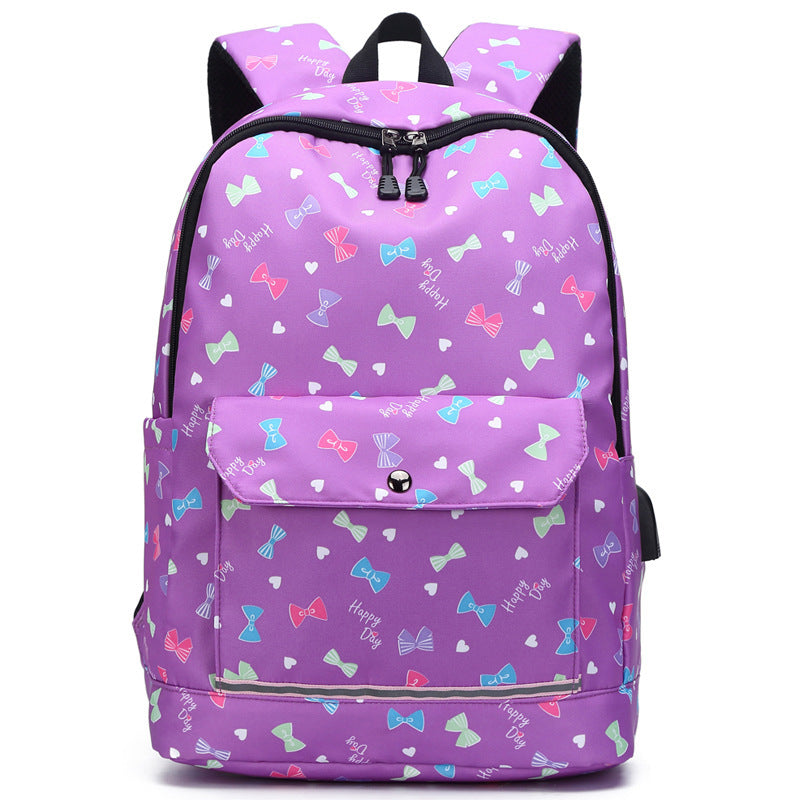 Travel Backpack Female to Computer Rechargeable Schoolbag