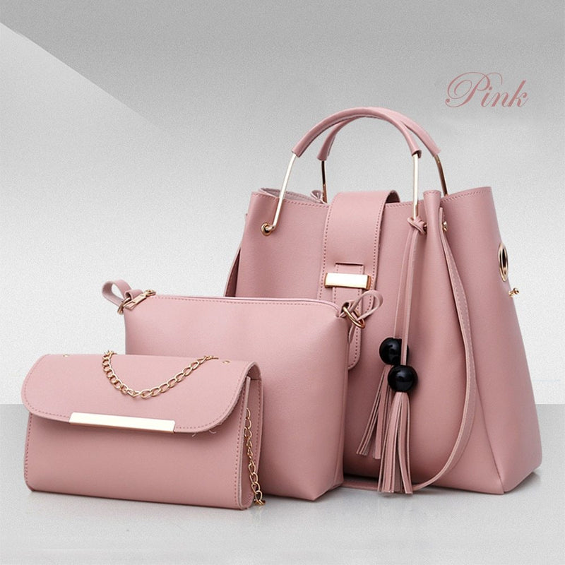 Women Handbags 3 Pcs Shoulder Bags Casual