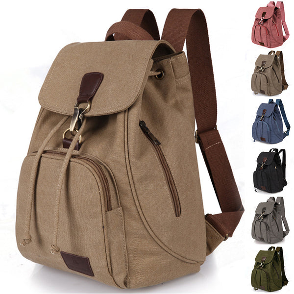 Women's Canvas Backpack Vintage Students School Bags