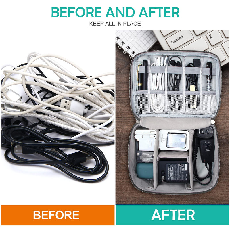 Electronics Organizer Travel Cable,  Waterproof Portable Digital Storage Accessories Charger