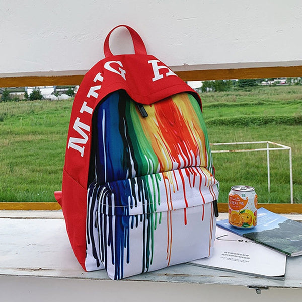 Rainbow Backpack Back to School