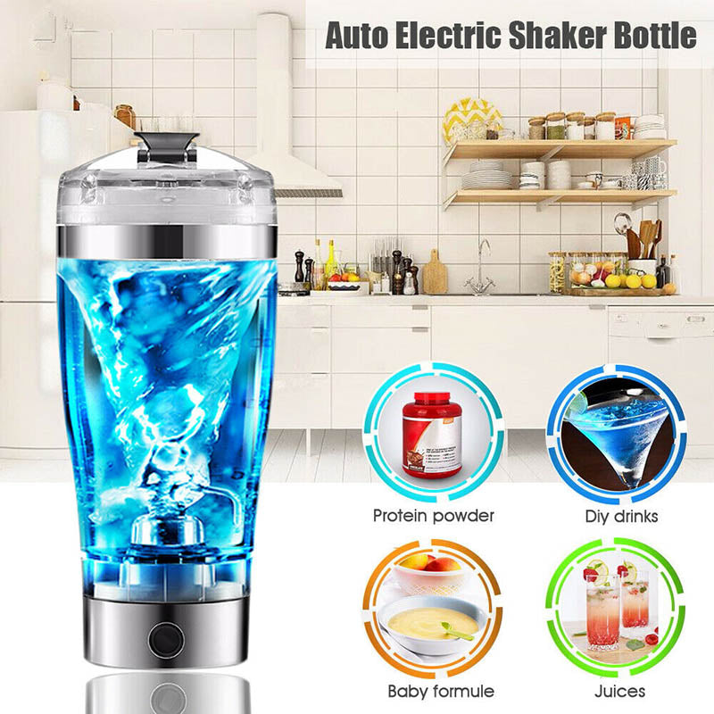 Electric Protein Shake Stirrer USB Shake Bottle Milk Coffee Blender Kettle Sports And Fitness s Charging Electric Shaker Cup