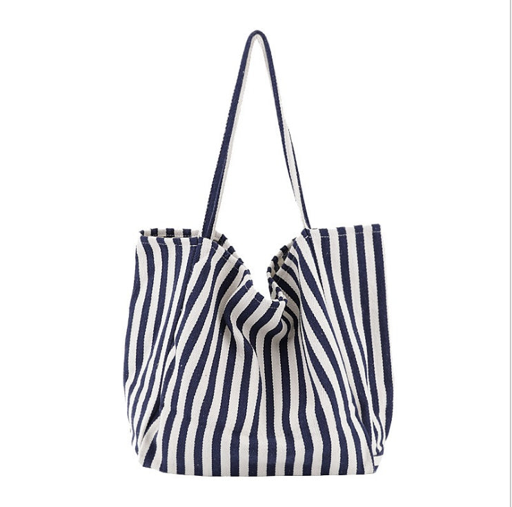 Striped Bags High Capacity Shoulder Bags