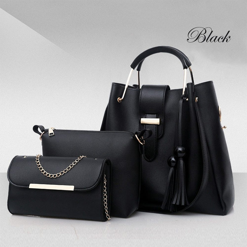 Women Handbags 3 Pcs Shoulder Bags Casual