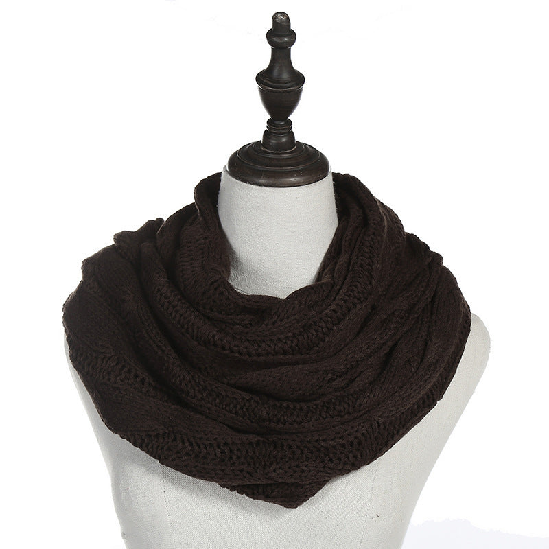 Autumn And Winter Hundred Towers Warm Knitted Scarf