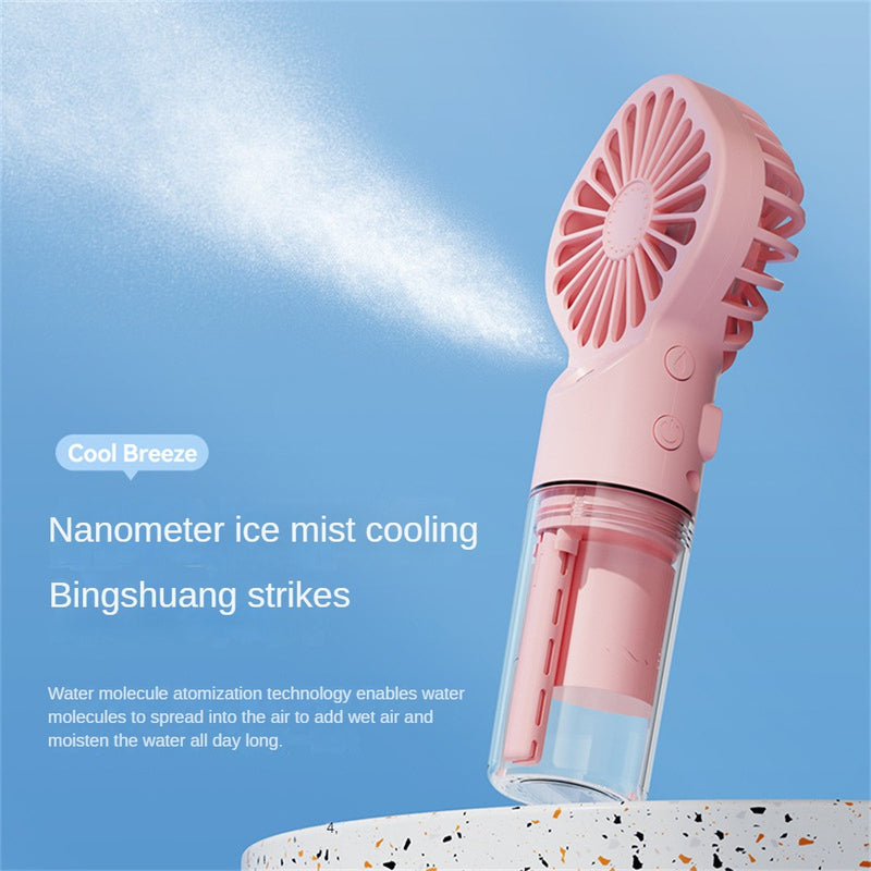 Strong Power Spray Humidification Small Fan Humidification Usb Charging Portable,  Fan Water Supplement