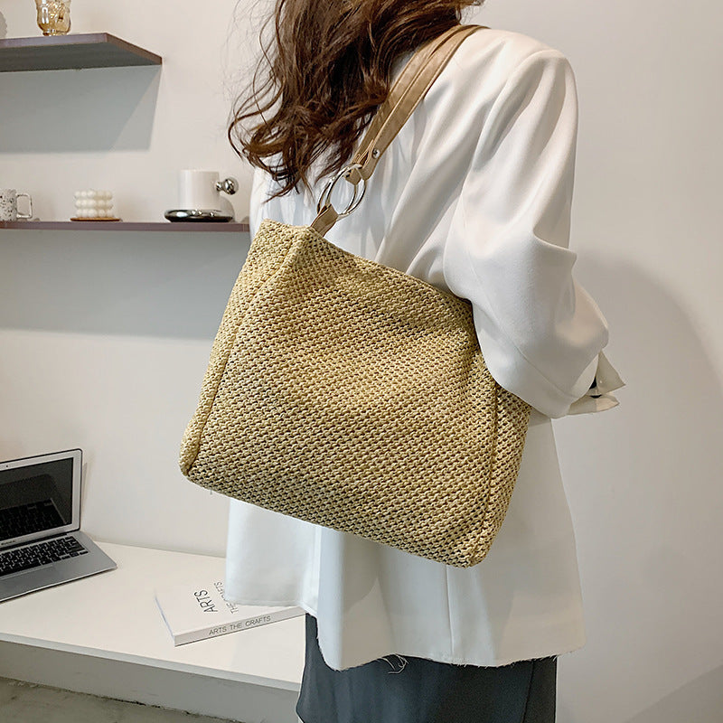 Bucket Girl Simple Handbag Seaside Beach