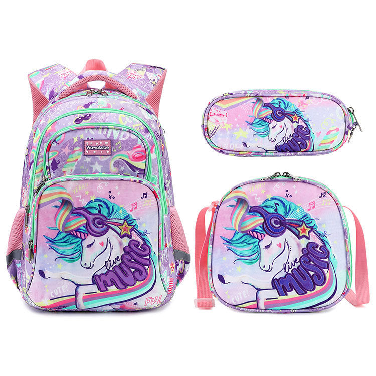 Primary School Student Schoolbag Boys Grade 1-3 Children Backpack