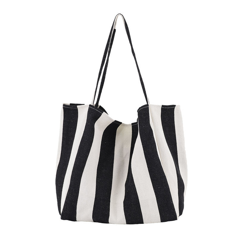 Striped Bags High Capacity Shoulder Bags