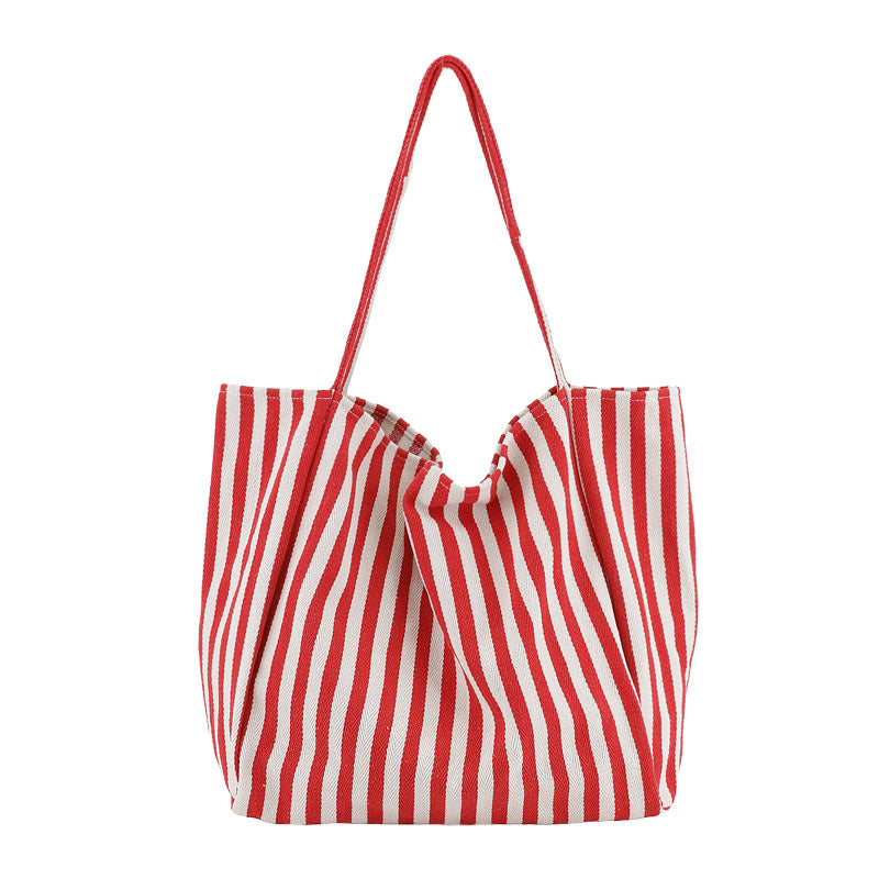 Striped Bags High Capacity Shoulder Bags
