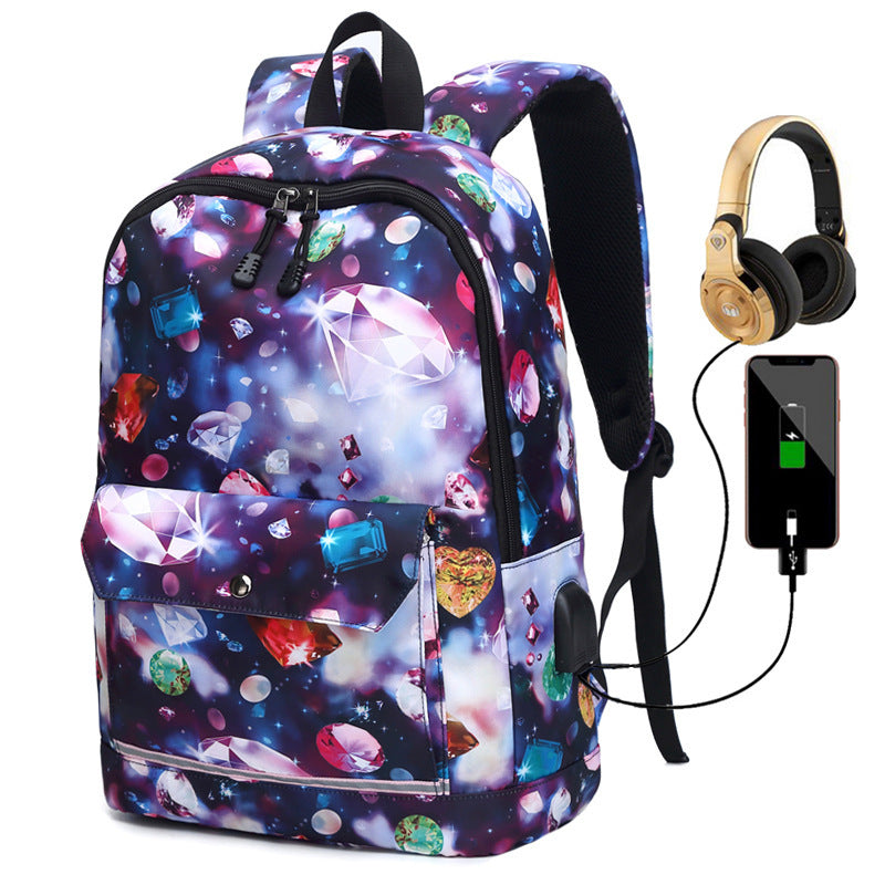 Travel Backpack Female to Computer Rechargeable Schoolbag