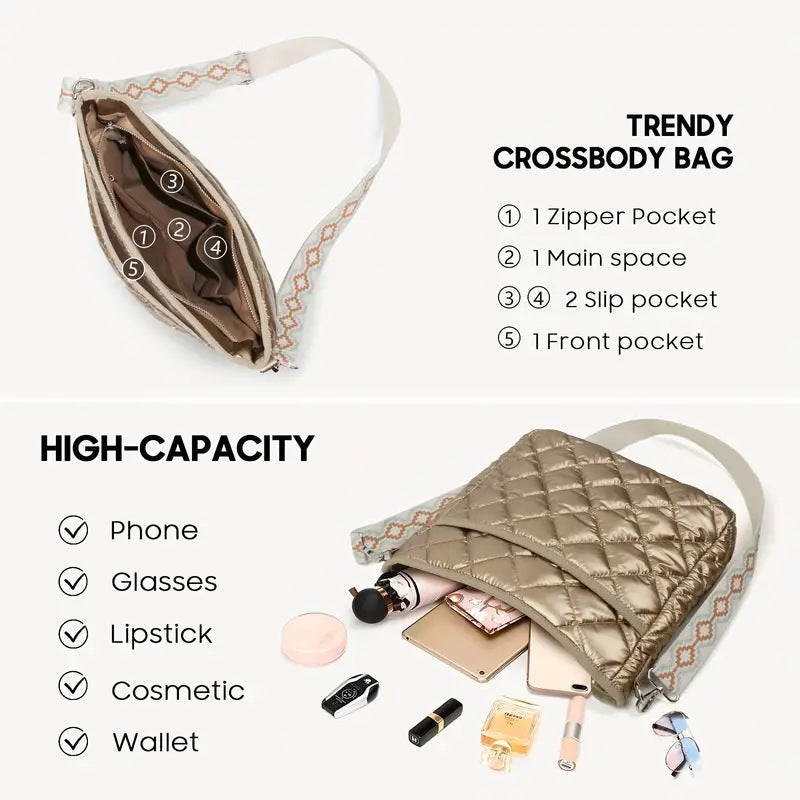 Waterproof Nylon Crossbody Bag Outdoor Multi-purpose Package