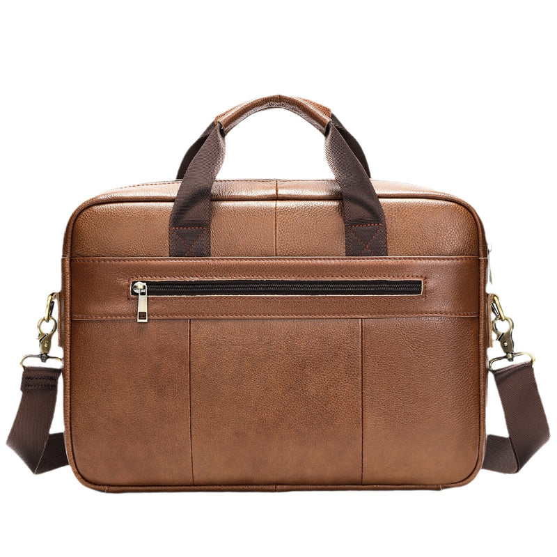 Men's Official Leather Laptop Bag Shoulder Crossbody