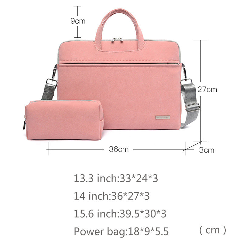 Women Laptop Bag Notebook Carrying Case Briefcase For Mac book Air 13.3 14 15.6 Inch Men Handbags Shoulder Mouse Bag